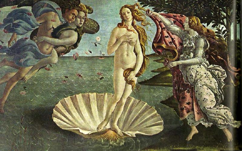 Sandro Botticelli venus fodelse Spain oil painting art